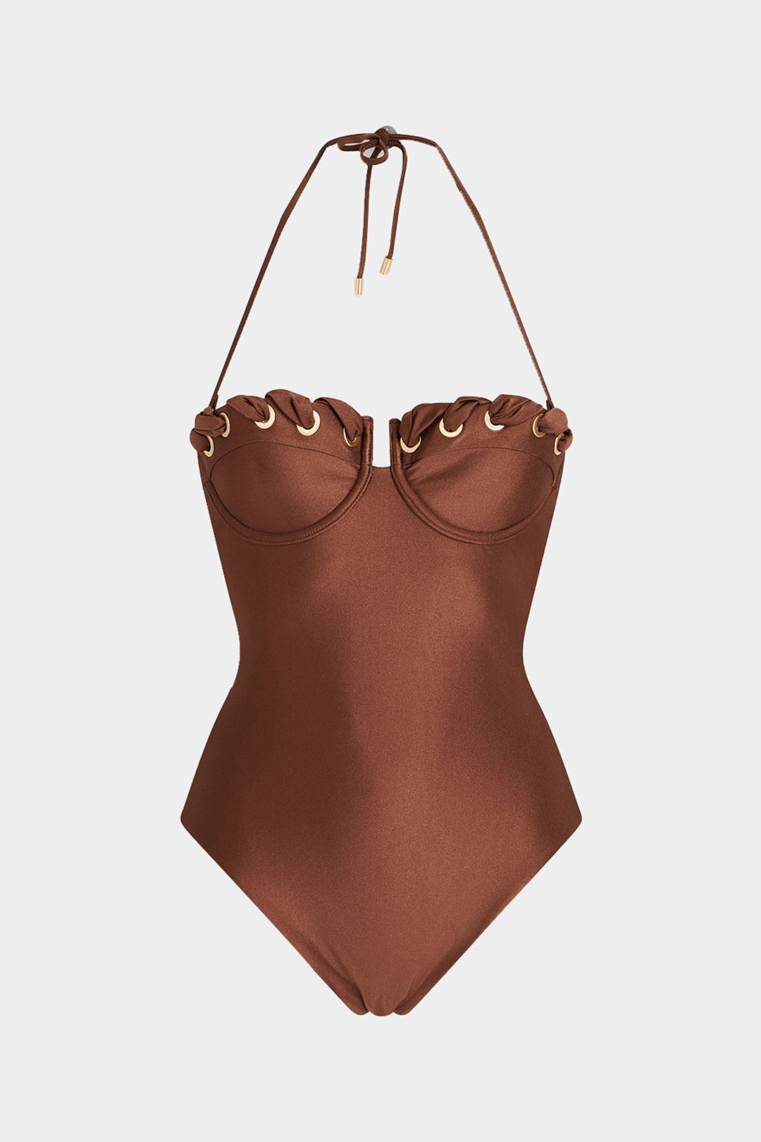 Askılı Sırt Dekolteli Büstiyer Bodysuit