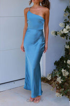 Aurora One-Shoulder Maxi Elbise