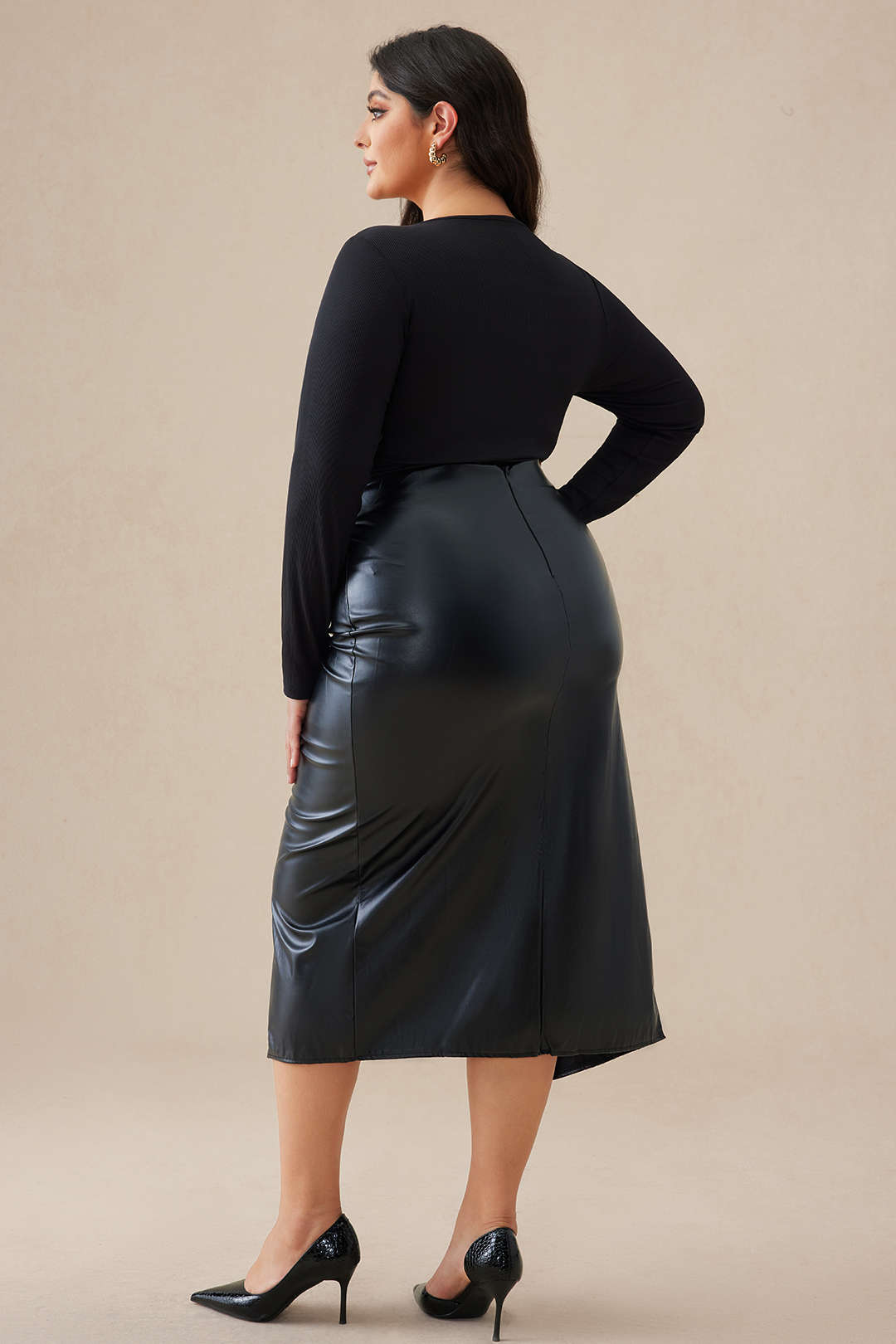 Shapewear büyük Beden Düğüm Bodysuit