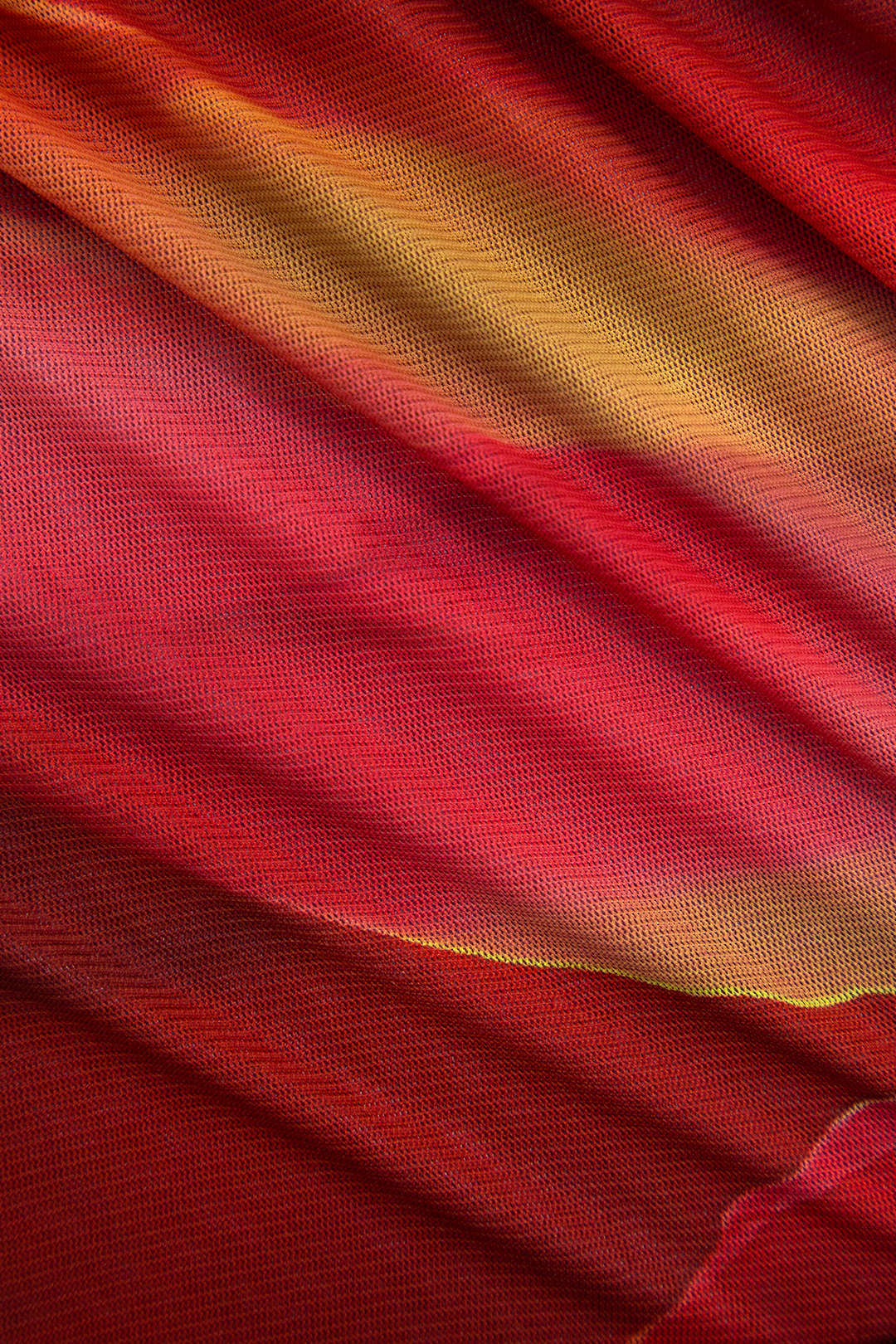 Ombre Desenli File Uzun Kollu Body