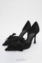 Liliana Çiçek Detaylı Topuklu Ayakkabı