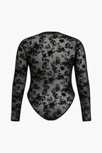 Shapewear  Büyük Beden Çiçekli Bodysuit