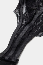 Dantel Sırt Açık Bustiyer Korsaj Askılı Bodysuit