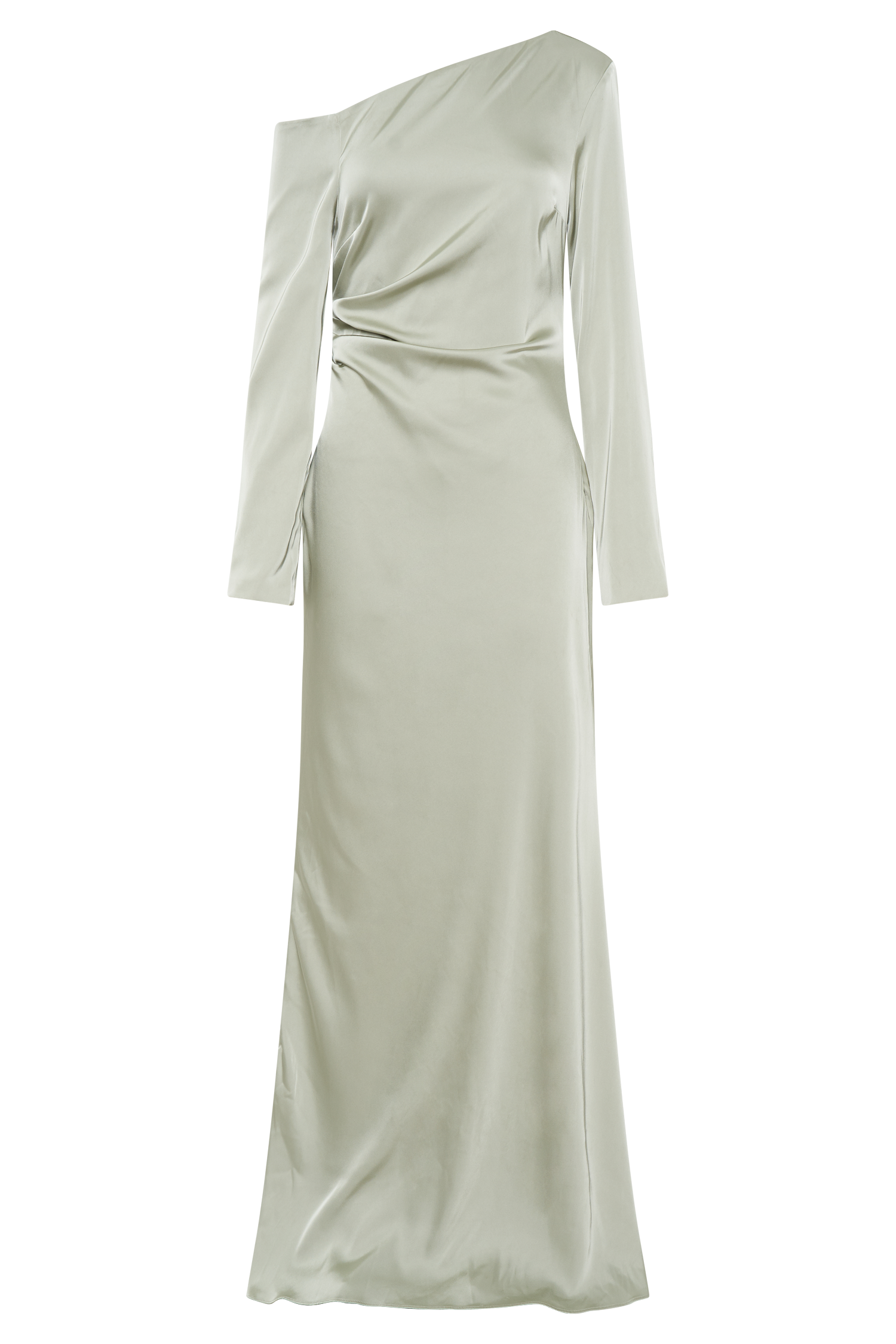 ROF Avery Uzun Kollu Maxi Elbise - Adaçayı