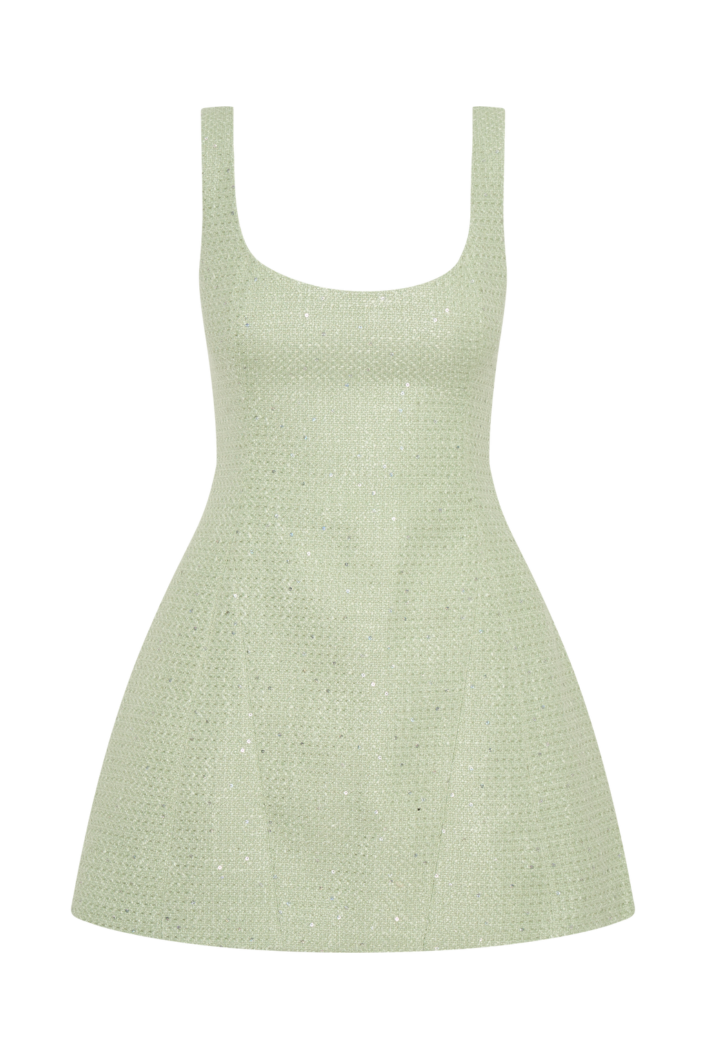 ROF Beth Tüvit Mini Elbise - Pastel Yeşil