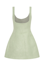 ROF Beth Tüvit Mini Elbise - Pastel Yeşil