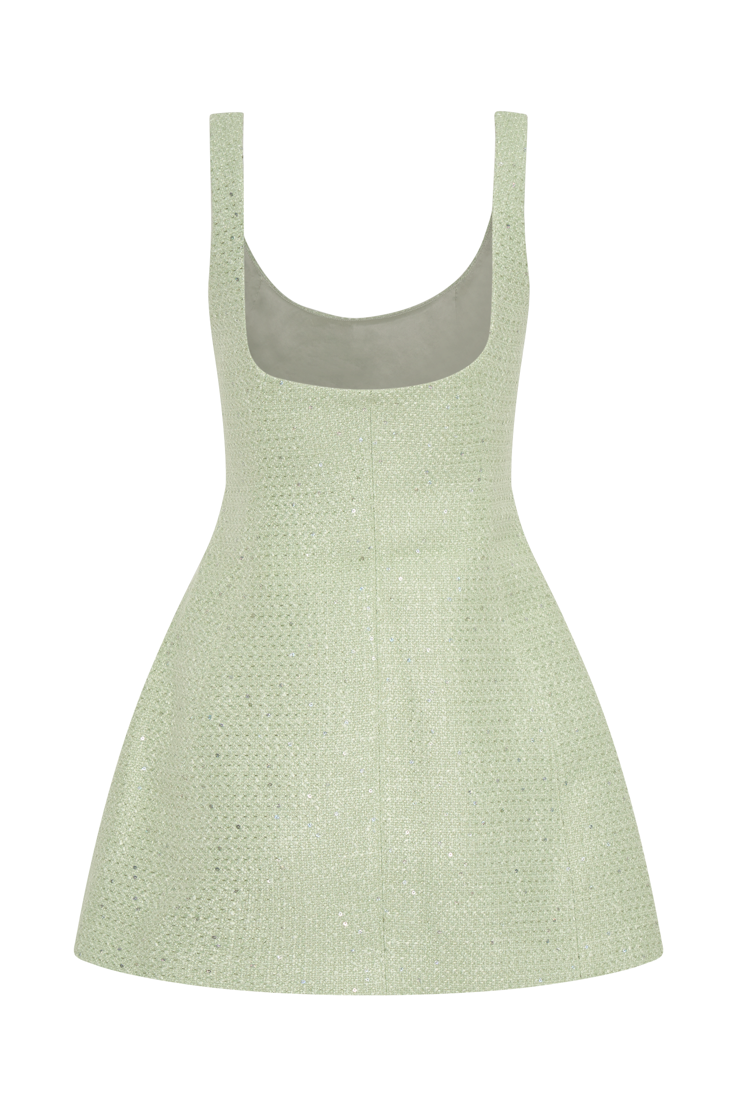 ROF Beth Tüvit Mini Elbise - Pastel Yeşil