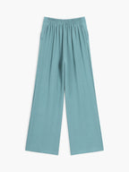 Solid Casual Pants Set Without Cami Top