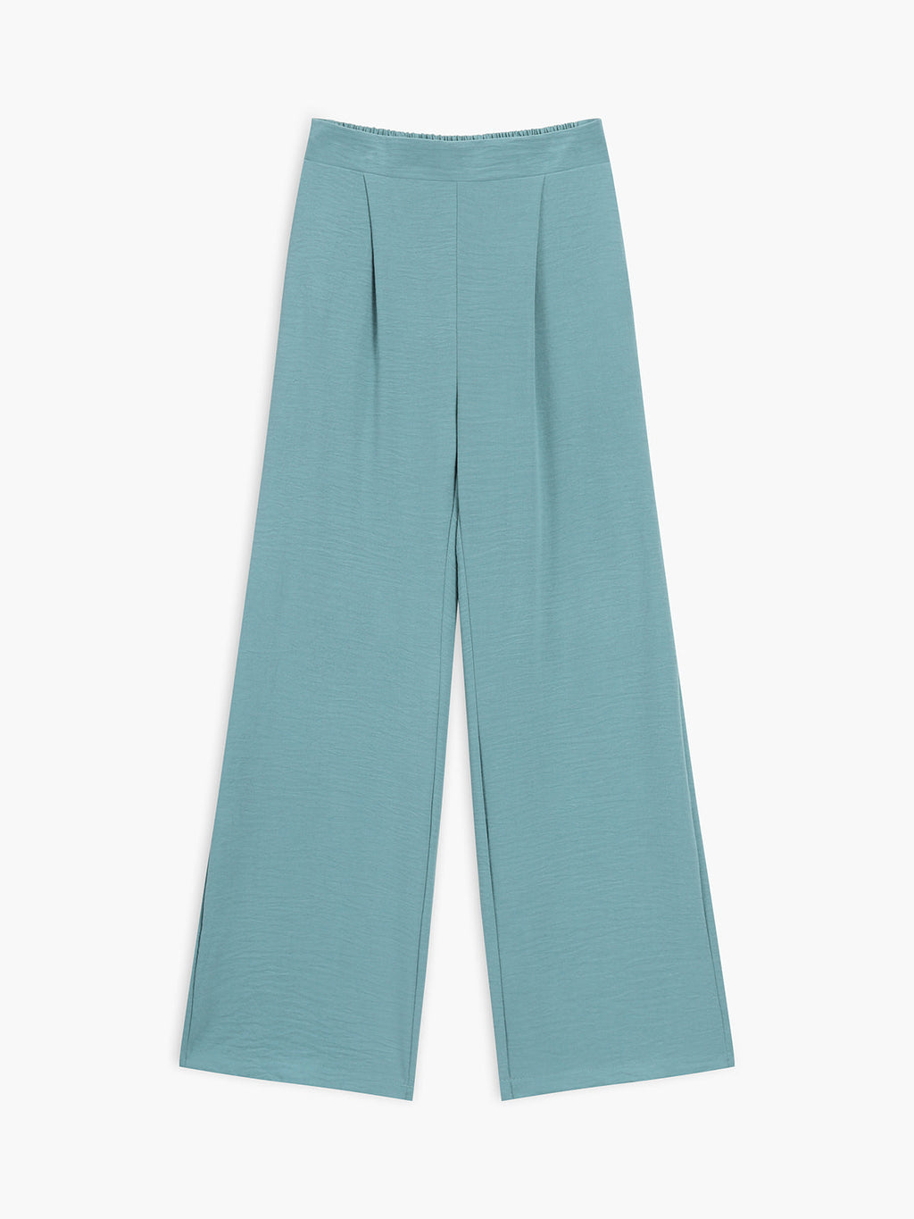 Solid Casual Pants Set Without Cami Top