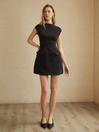 Zarif A-line Mini Elbise