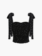Değerli Taş Dekorlu CropTop