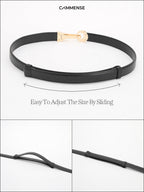 Deri Altın Tokalı Kemer