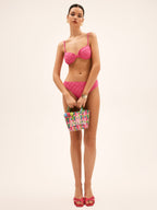 Çok Renkli Hasır Çanta