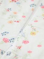 Multi Floral Ayarlanabilir Askılı Cami Midi Elbise