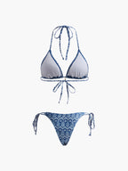 Baskılı Ayarlanabilir Askılı Bikini Takımı