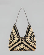 Vintage Tığ İşi Makrome Omuz Çantası