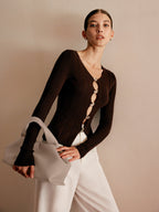 Sade Detaylı Mantı Çantası