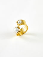 Altın Tünel İnci Açık Yüzük