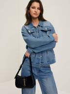 Yaka Cep Denim Ceket