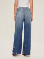 Düz Denim Pantolon