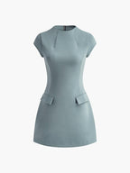 Zarif A-line Mini Elbise