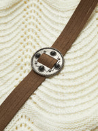 Düz Dalga Kesimli Kemerli Kazak