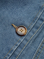 Yaka Detaylı Kargo Denim Ceket