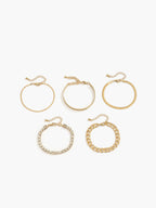 5 Adet Rhinestone Yılan Zinciri Bilezik