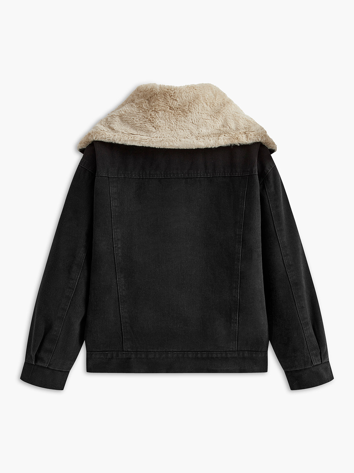 Peluş Denim Ceket