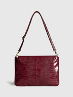 Timsah Desenli Büyük Kapasiteli El Çantası