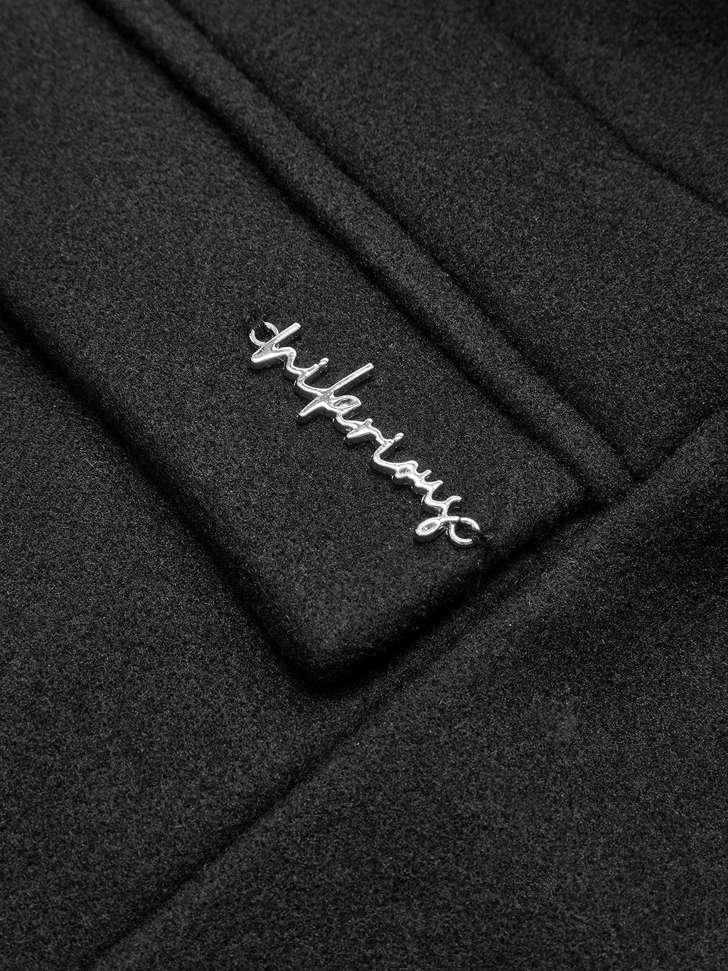 Oversized-Collar Slim Zipper Blazer