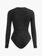 Dekolteli Halka Yüzüklü Seksi Bodysuit