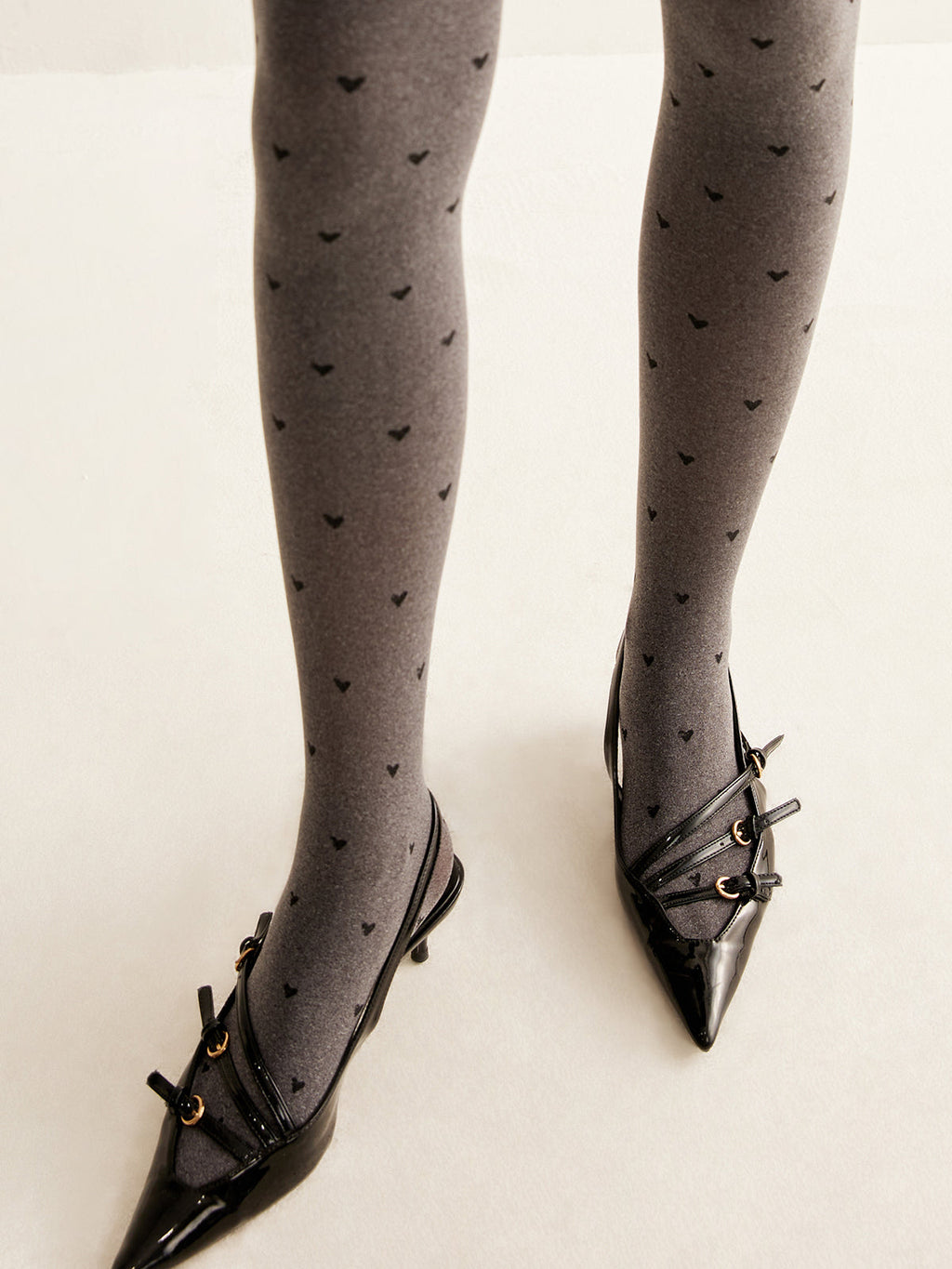 Kare Burun Stiletto Topuk Tokalı Ayakkabılar