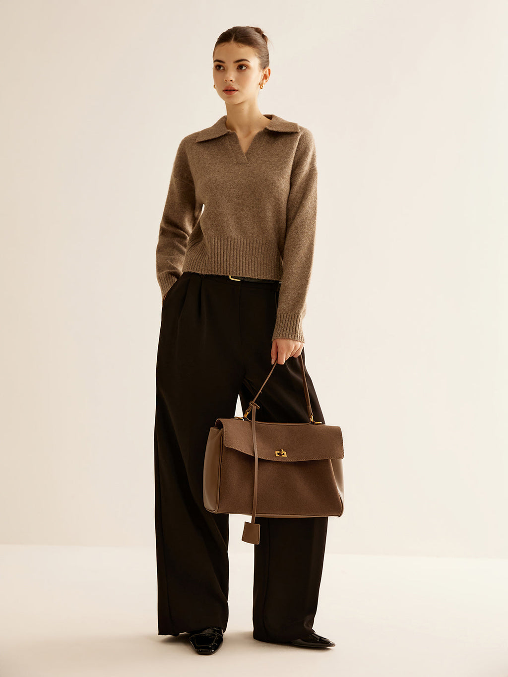 Shine Aura Premium Büyük Kapasiteli Flap Omuz Çantası