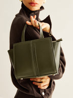 Vintage İki Yönlü Fermuarlı Çanta