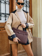 Gerçek Deri Kemerli Saplı Çanta