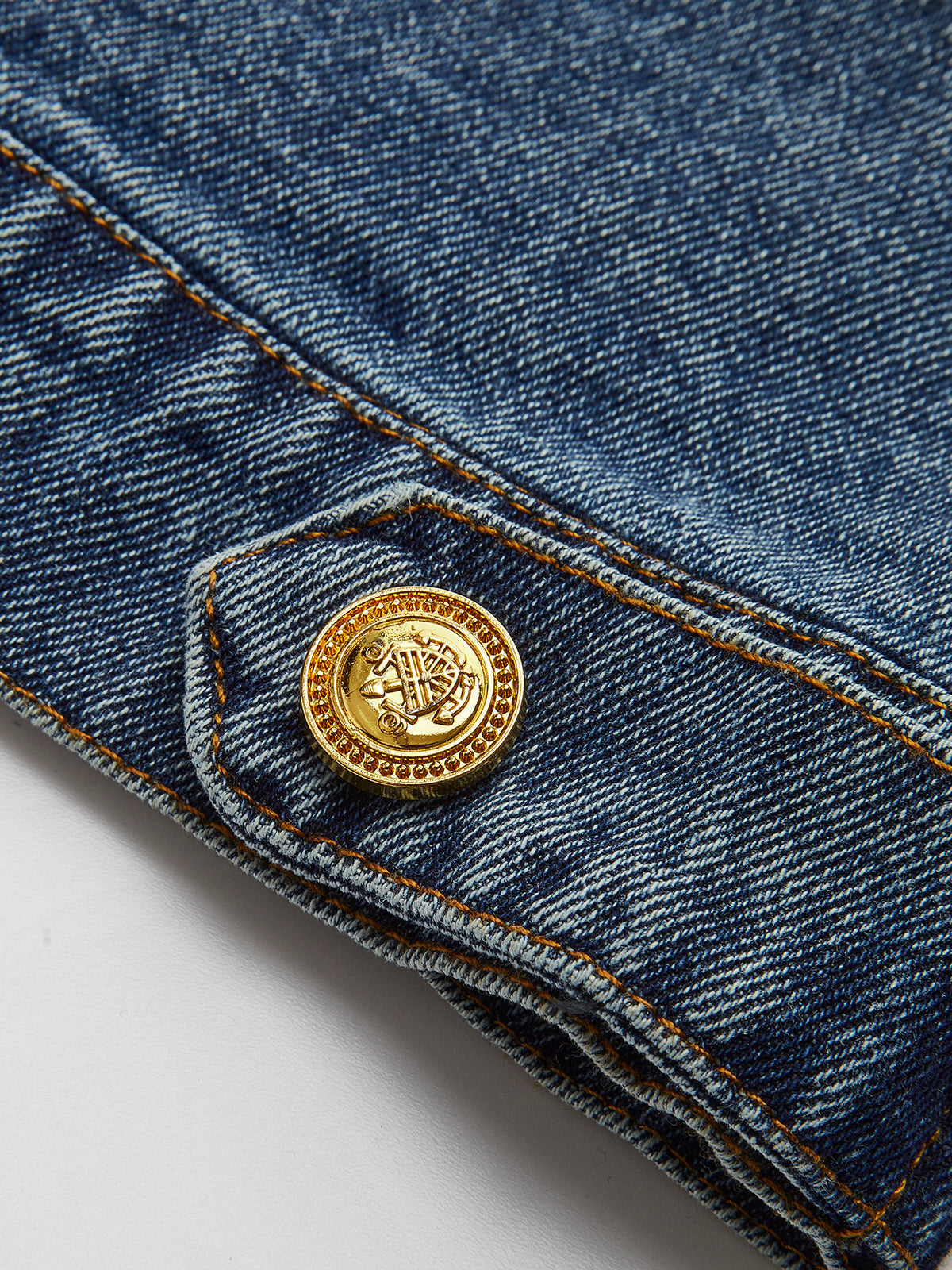Kadife Panelli Denim Ceket