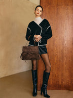 Boheme Kapaklı Süet Çanta