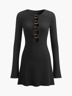 Daire Yüzük Kesim Jersey Elbise