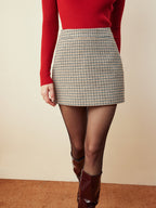Houndstooth A-Line Mini Etek
