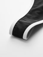 Şık Kontrast Kenar Detaylı Bikini Takımı ile Stil Sahibi Yaz Görünümü