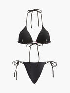 Şık Çiçekli Bikini Takımı ile Zarif File Etek