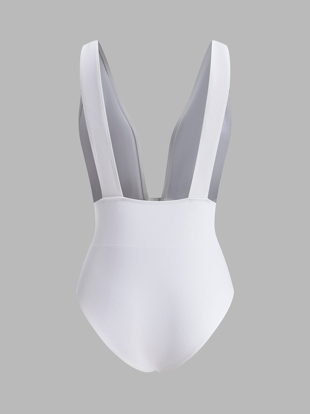 Çarpıcı Plaj Görünümü için Sıcak Derin V Yırtmaçlı Tek Parça Mayo