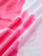 Cazip Çiçekli Bikini Seti, Şeffaf Etek ile Birlikte