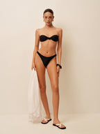 Şık Düğümlü Bandeau Bikini Takımı