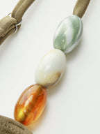 Çarpıcı Boncuklu Kesik Tek Parça Mayo