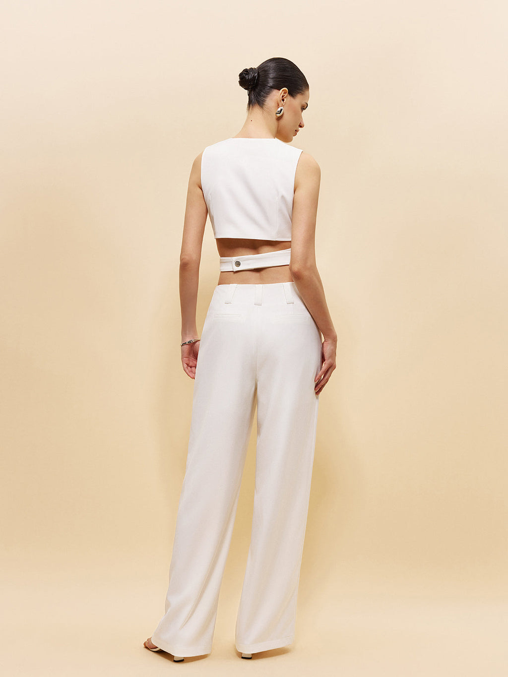 Cep detaylı Rahat Orta Bel Pantolon - Kemer Gerekmiyor!