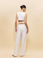 Cep detaylı Rahat Orta Bel Pantolon - Kemer Gerekmiyor!