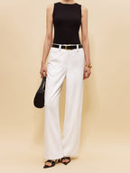 Cep detaylı Rahat Orta Bel Pantolon - Kemer Gerekmiyor!