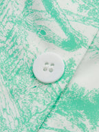 Şık Halter Yaka Sırt Dekolteli Düğmeli Etek Takımı